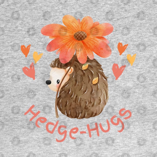 Cute Watercolor Hedge-Hugs by Serene Lotus